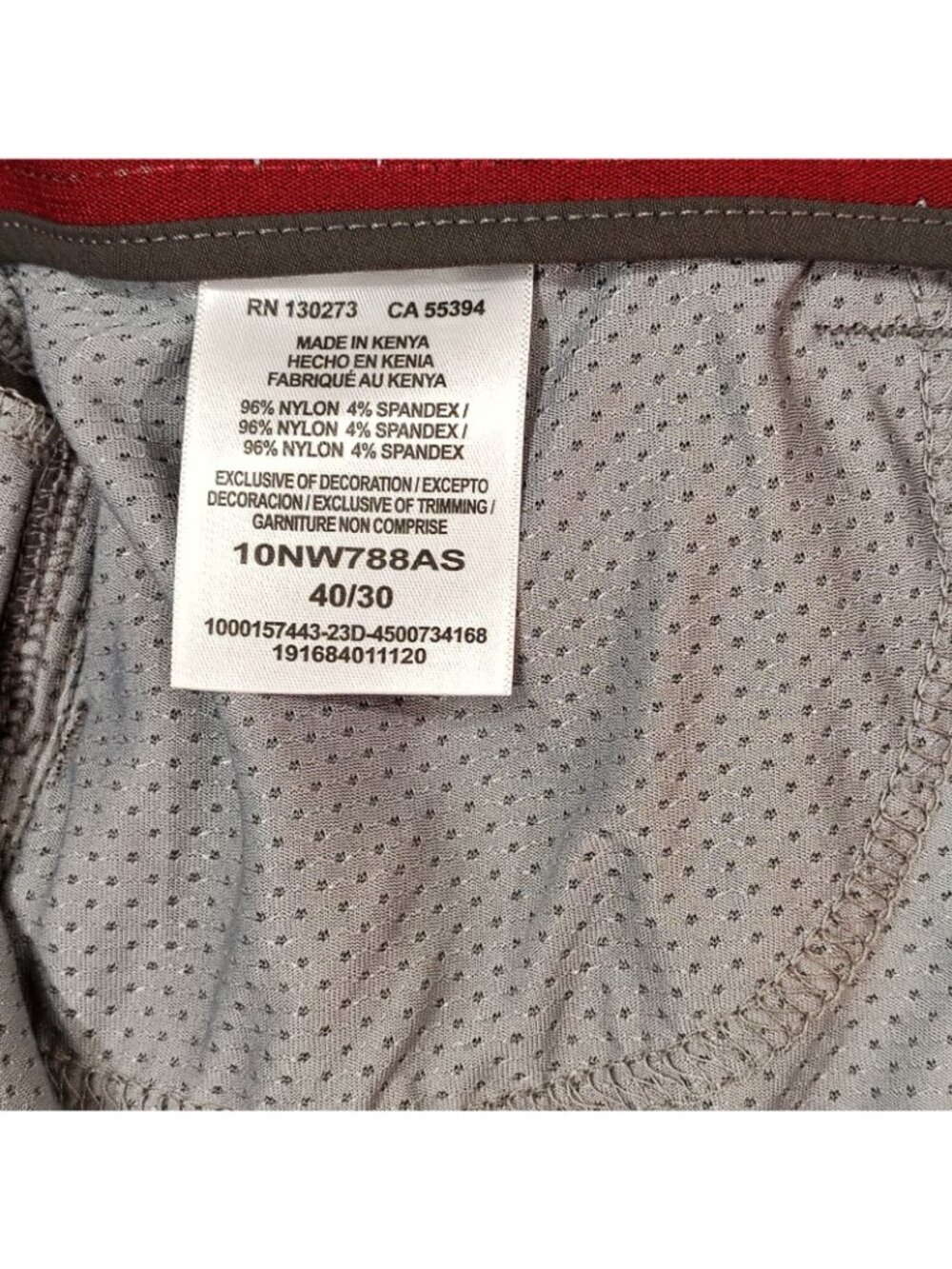 Wrangler All Terrain Hiking Cargo Pants Mens Sz 40x30 Flex Stretch Asphalt Gray - Picture 8 of 16